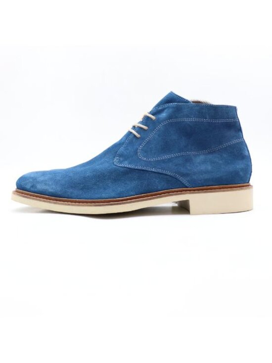 Bugatchi Chukka Blue Suede Men\'s Size 11.5 Lace Up Plain Toe  Boots Shoes main image 5